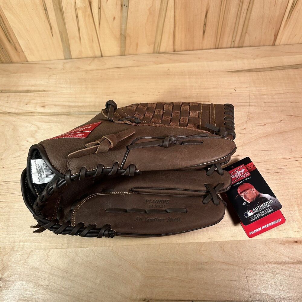 Rawlings Player Preferred P140BPS 14" Slowpitch Softball Glove RHT Brown New